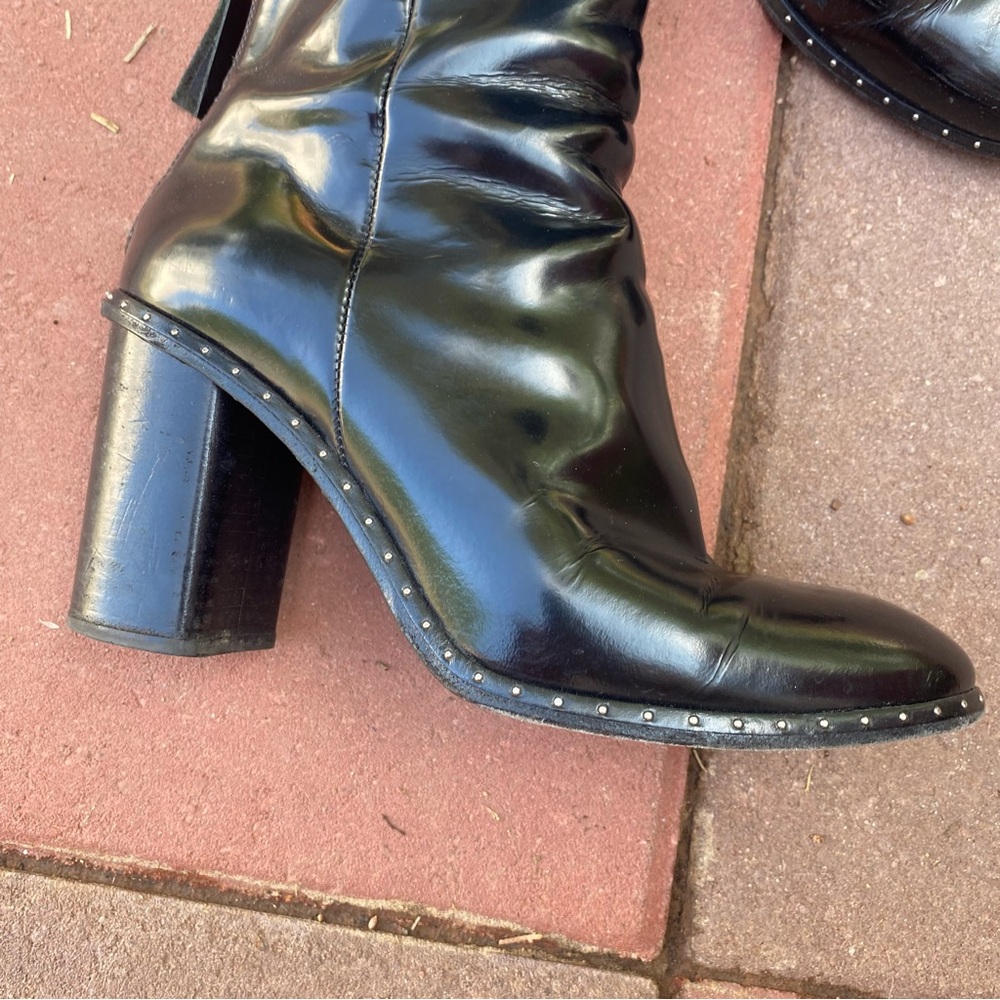 Rag & Bone studded black boots size 7.5 - Picture 3 of 10